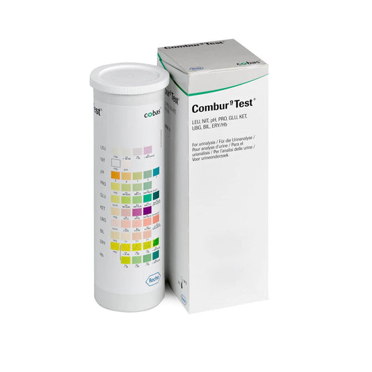 Roche Combur 9 Test | Urinalysis Strips For Measuring 9 Urine Parameters