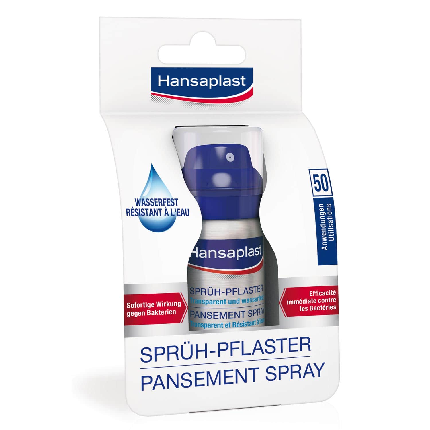 Hansaplast Spray Plaster – Creates A Transparent   Waterproof And Flexible Film