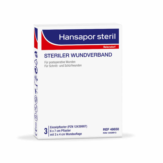 Hansapor Sterile Wound Dressing With Absorbent   Non-Adherent Wound Pad