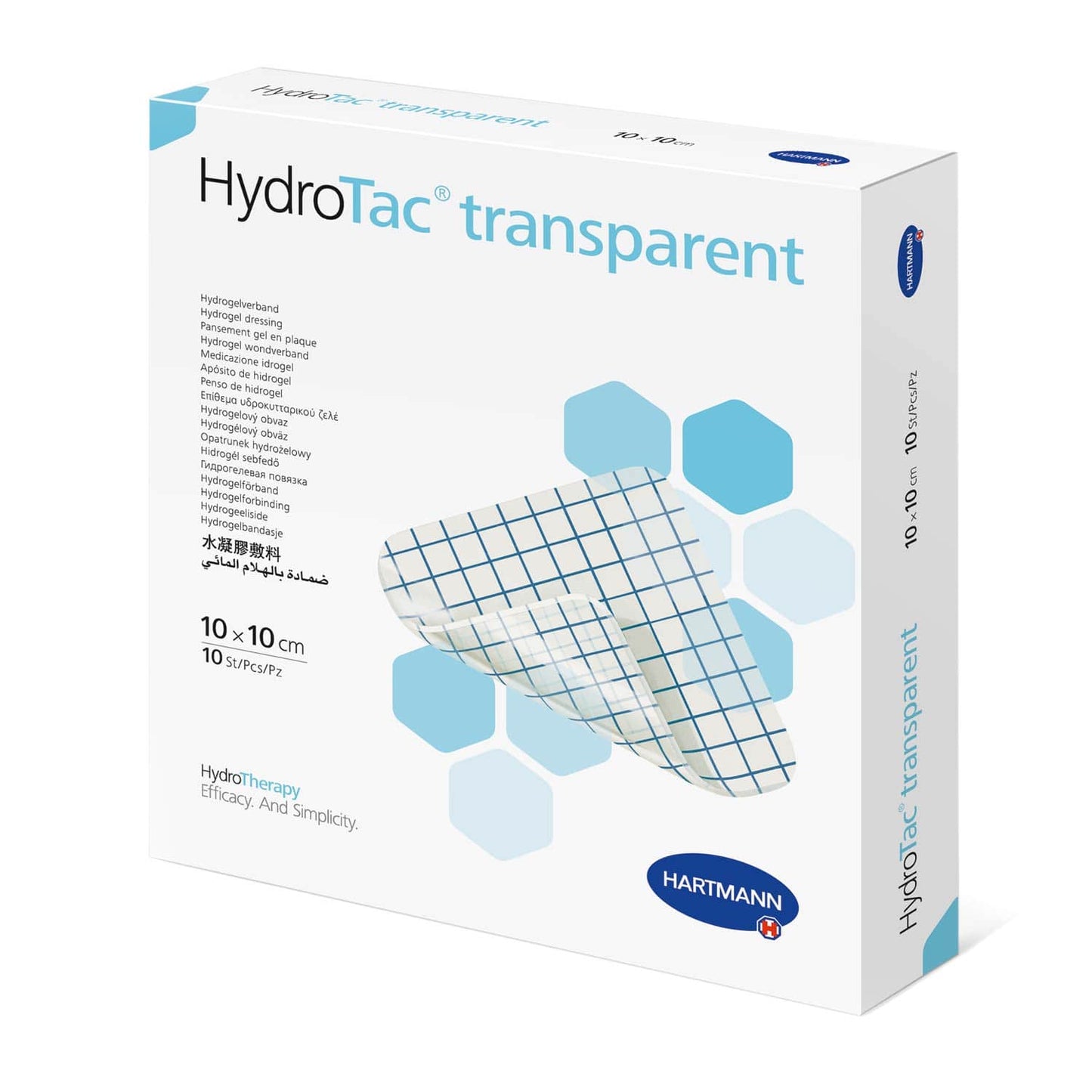 Hydrotac Transparent Gel Dressing Without Adhesive Edge   10 Pieces Per Pack | Illustration: Paul Hartmann