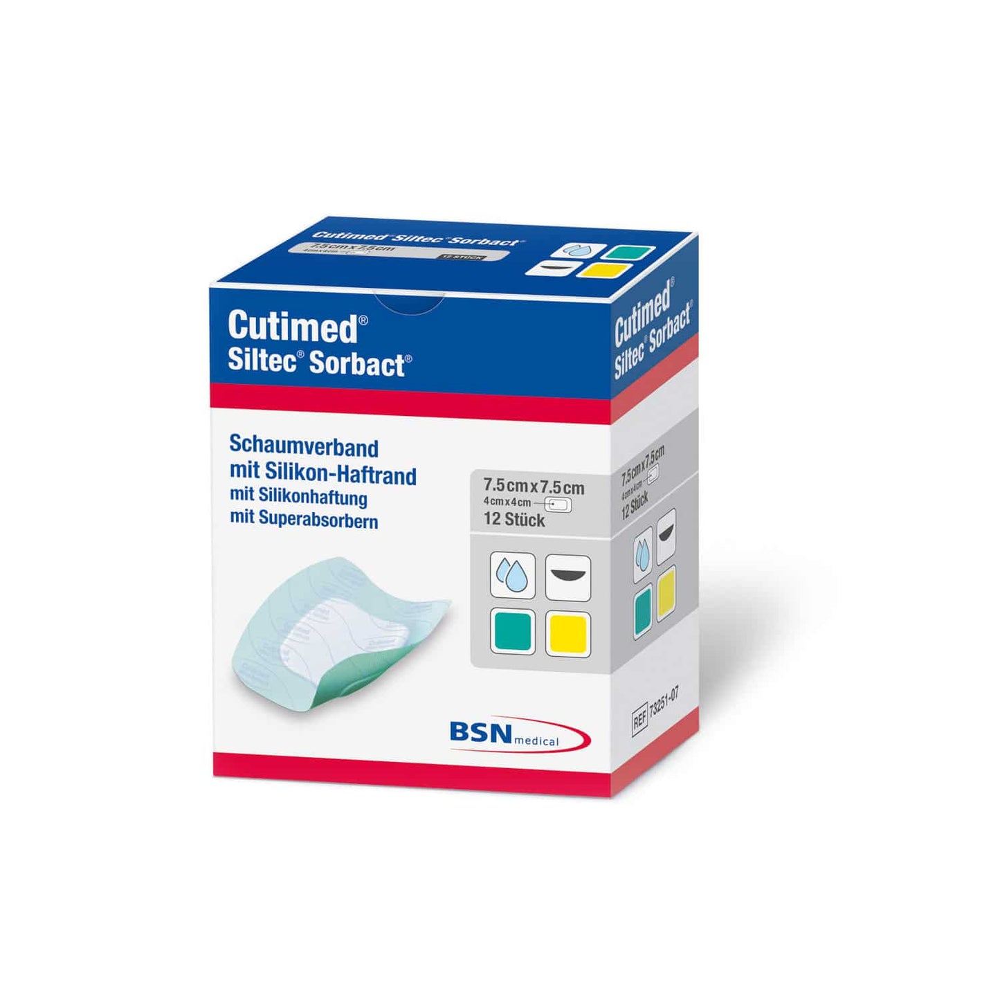 Cutimed® Siltec® Sorbact® For Moderately To Highly Absorbent Wounds