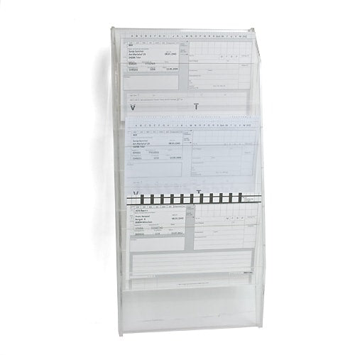 Plastic Wall File Organiser - Pre-Drilled For Wall Mounting 