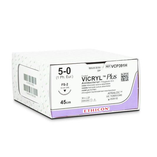 Vicryl Plus Violet Antibacterial Suture With Triclosan From Ethicon