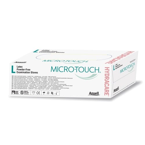 Micro-Touch Hydracare Latex Examination Gloves By Ansell