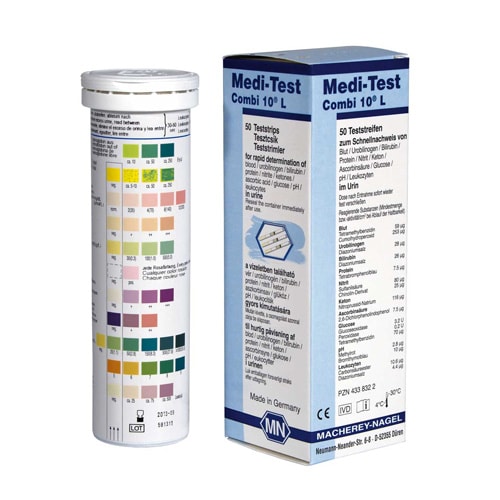 Medi-Test Combi 10L Urine Test Strips | Tube Contains 50 Strips