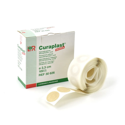 Curaplast Sensitive   Round Injection Plasters For Sensitive Skin