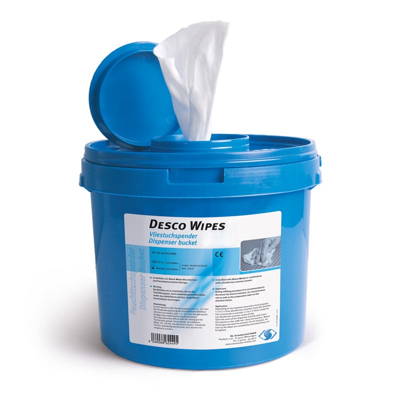 Desco Wipes Disinfectant Wipe Dispenser For Use With Fleece Wipes