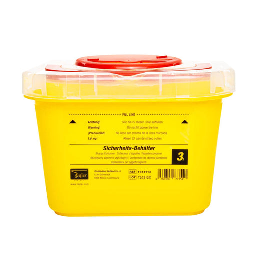 3L Sharps Container For The Disposal Of Needles   Scalpels And Instruments