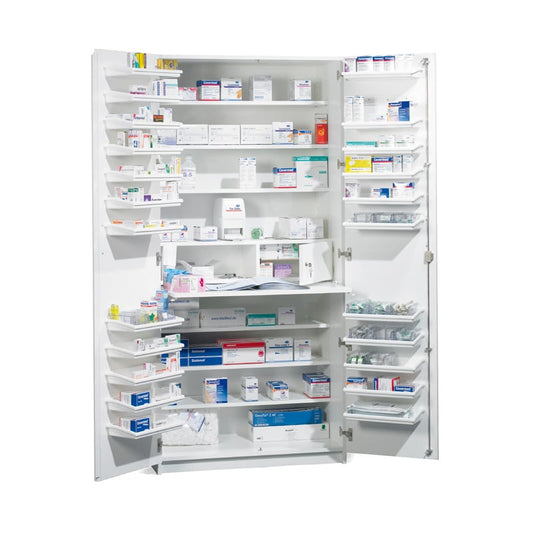 Medicine Cabinet With Pull-Out Shelf In Cabinet Width