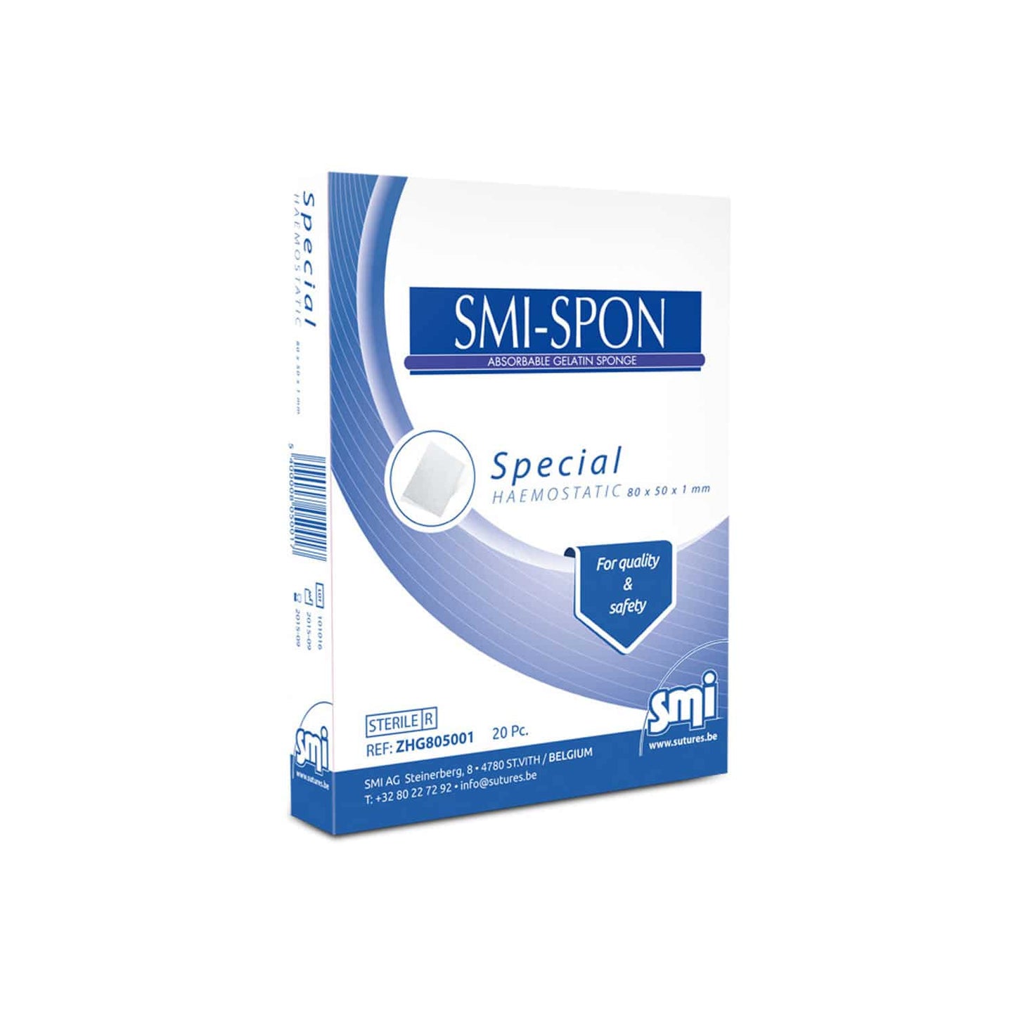 Gelatine Sponge Smi Spon For Rapid Haemostasis