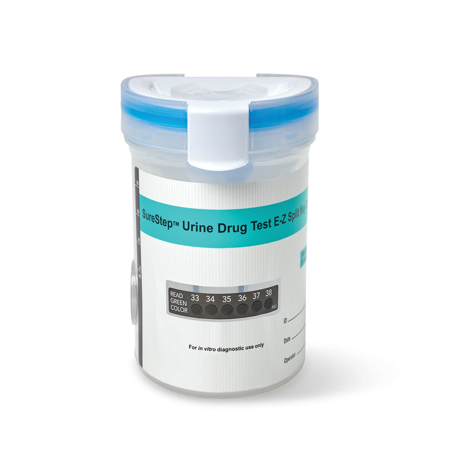 Surestep™ Urine Drug Test E-Z Split Key Cup (9) - Sample Collection And Testing In One Step