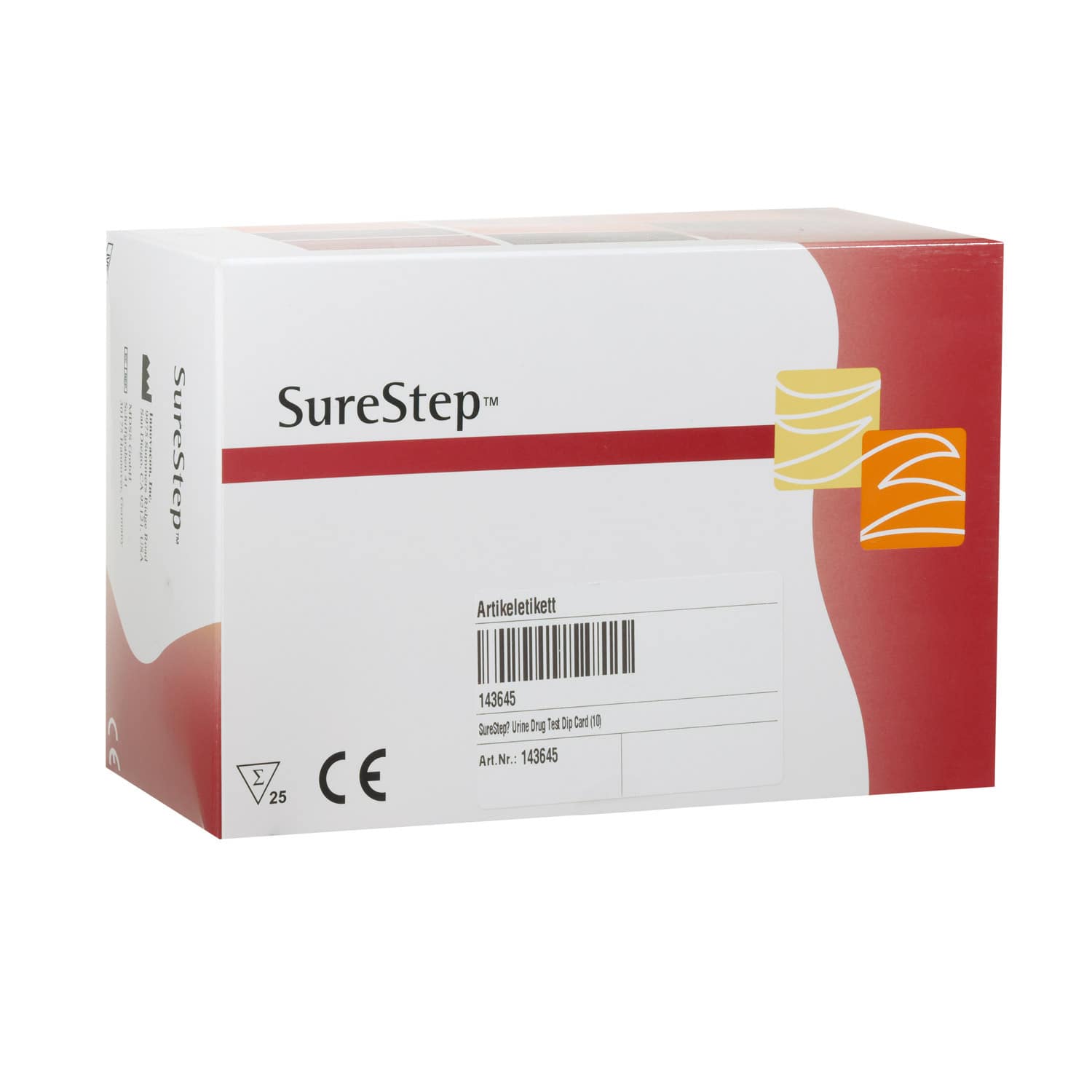 Surestep™ Urine Drug Test Dip Card (10) For Qualitative Detection Of Multiple Drugs In Urine 
