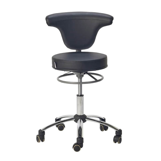 Swivel Chair For Medical Practice With 360° Rotatable Backrest