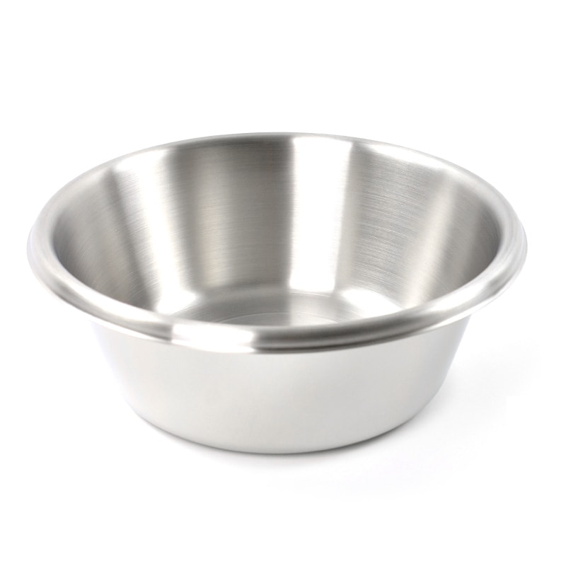 Stainless Steel Bowl With Rounded Rim