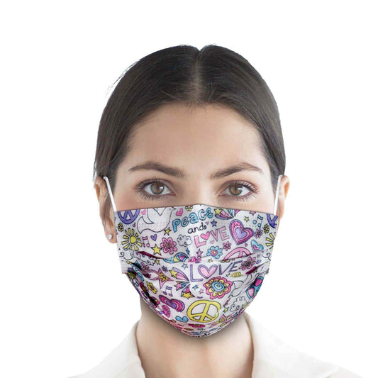 3-Ply Colourful Teqler Surgical Masks With Design For Adults