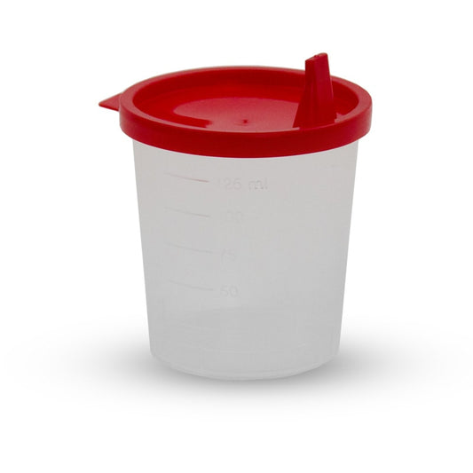 Urine Cup With Lid   125 Ml Volume